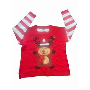 Blizzard Bay Rudolph with Bells on Christmas Sweater size XL